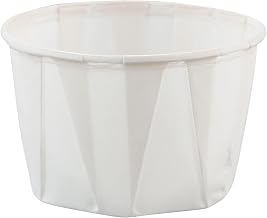 2 Oz Treated Paper Soufflé Portion Cups in White