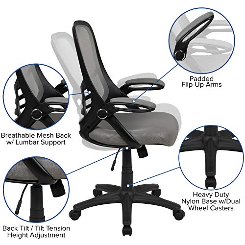 Flash Furniture Light Gray / Set of 1 / Contemporary Home Office Desk Chairs