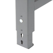 Adjustable Height Workbench C-Channel Leg by Global Industrial – 36"L x 72"W x 3"H, Steel, Gray, Model 183986
