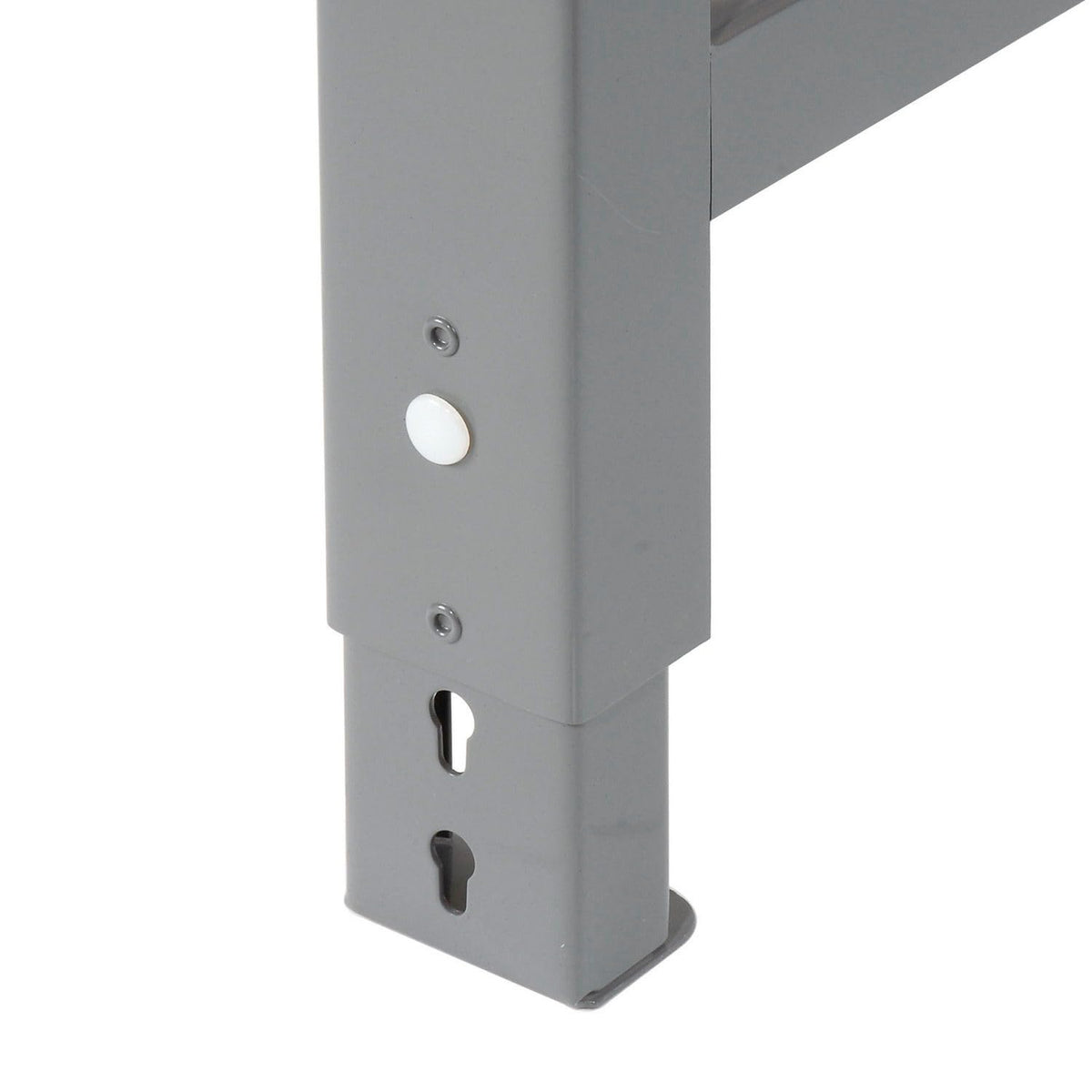 Adjustable Height Workbench C-Channel Leg by Global Industrial – 36"L x 72"W x 3"H, Steel, Gray, Model 183986