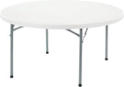 Global Industrial Folding Round Plastic Table, 60", White