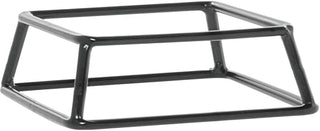 HUBERT Display Pedestal Square Black Rubber-Coated - 7"L x 6"W x 1"H