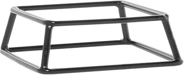HUBERT Display Pedestal Square Black Rubber-Coated - 7"L x 6"W x 1"H