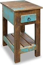 Crafters and Weavers La Boca Blue Side Table in Multi-Color