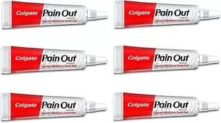 Colgate Pain Out Dental Gel Express Relief from Tooth Pain (60 g (Pack of 6), Ayurvedic)