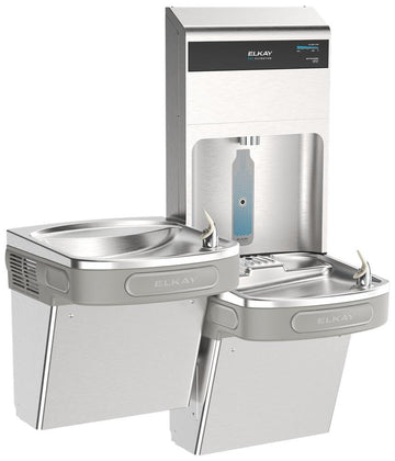 Pro Bottle Filling Station & Bi-Level ADA Cooler by Elkay – Stainless Steel, Model LZSTL8WSSPRO-FSR5