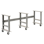 Adjustable Height Mobile Workbench by Global Industrial – 36"L x 96"W x 4"H, Steel, Gray, Model 183179A