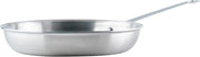 Winco 10" Aluminum Fry Pan/Skillet, Natural Finish | Reinforced riveted handle for secure grip, Hanging hole for easy storage, Great for Sauteing, Searing and Restaurant Kitchens