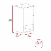 Alaska Medicine Cabinet with 3 Storage Shelves by FM FURNITURE – Metal, Light Oak-white, Model FM7120GDB