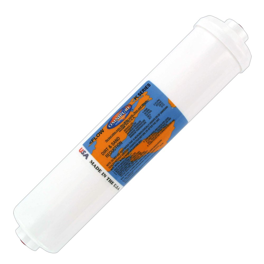 K2586-KK Inline Water Filter by Omnipure – 1 Count (Pack of 1), Plastic, White, Model OMNIPURE-K2586-KK