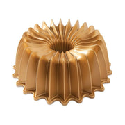 Bundt Cake Pan - Finishing Tool & Cooling Rack Set by Nordic Ware – Large, 10.0 cups, Aluminum, Gold, Model NW8577K2