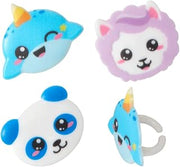 DecoPac Kawaii Characters Cupcake Rings - 24 pc Assorted