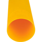 60"H Smooth Bollard Post Sleeve with Dome Top by Global Industrial – 56"L x 7"W x 60"H, HD Polyethylene, Yellow, Model BOL6YL