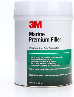 3M Marine Premium Filler, 46005 1 qt , White