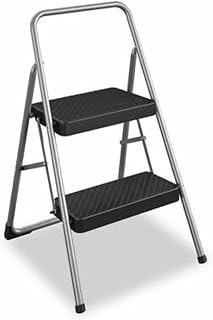 Cosco Folding Two Step Stool 200 Lb. Capacity 17" Gray