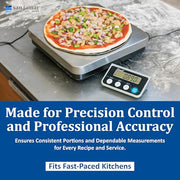 San Jamar Small Portion / Silver / Modern Digital Scales
