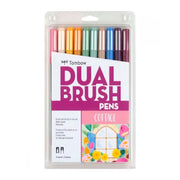 : Dual Brush Pen 3 Pack Set - Pastel by Tombow – Pack of 33, Model 56255, 56256, 56257