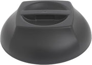 Cambro Harbor Meal Delivery System Smoked Metal Polypropylene Insulated Dome Cover - 10 1/4"Dia x 3"H