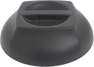Cambro Harbor Meal Delivery System Smoked Metal Polypropylene Insulated Dome Cover - 10 1/4"Dia x 3"H