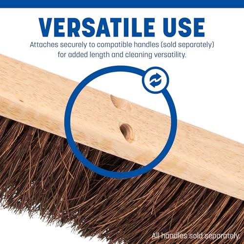 SPARTA 1 / 24 Inches (Pack of 1) / Tan/Brown Push Brooms