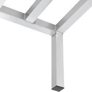 Aluminum Dunnage Rack by Global Industrial – 24" W x 18" D x 8" H, Aluminum, Silver, Model DR-24188