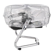 12" Diameter Industrial Floor Fan with Pivoting Head by Global Industrial – 15.5"L x 16"W x 17.5"H, Metal, Black/Gray/Silver, Model 258323