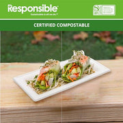 Responsible Products 10 x 5 Inch (500 count) / Classic White / Casual Plates
