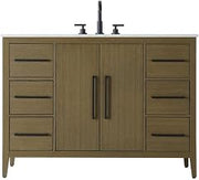 Elegant Kitchen and Bath 48" Single Bathroom Vanity in Chestnut Brown