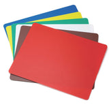 Products Assorted Flexible Cutting Board - 6 / PK by Tablecraft – Green,Red,White, Pack of 6, Model FCB1218A