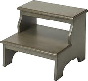Starlight Canyon Home Acacia Wood Step Stool with Distressed-Finish, Kiln-Dried Hardwood Bed Step for Bedroom, Kitchen, Office, Spa