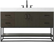 Caroline Bathroom Vanity Mocha Brown