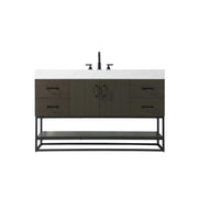 Caroline Bathroom Vanity Mocha Brown by Lighting Design – Wood, Mocha Brown, Model 5608114