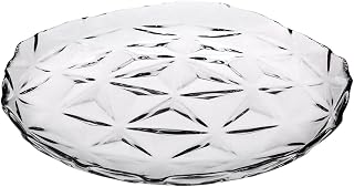 Pasabahce Estrella Set of 6 Glass Fruit Plates, 20 cm, Transparent, Modern and Design