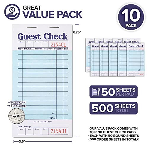 Stock Your Home 10 Pack / Blue / 1 Guest Checks