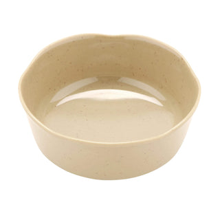 16 oz Beige Scallop Edge Melamine Soup Bowl (Set of 12) by GET – 16 ounces, Melamine, Brown, Pack of 12, Model 0163-TD