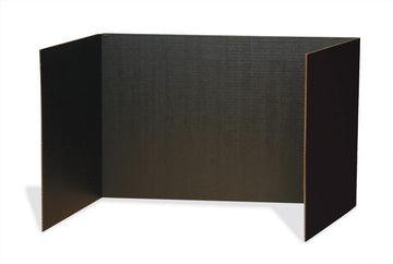 Corporation 3791 Privacy Board by Pacon – 16"W x 1.1"H, Corrugate, Black, Model PAC3791