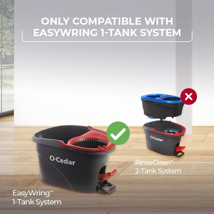 O-Cedar EW + 2 Power Refills W/Citrus & Lavender PACS / Modern / Red / Gray Mops & Bucket Sets