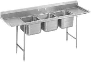 Advance Tabco T9-23-60-18RL 20" 3 Compartment Sink