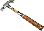 Estwing Curved Claw Hammer - 24 oz USA Made Smooth Face with English Pattern – Leather & Genuine Leather Grip - E24C