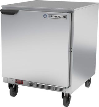 One-Section Undercounter Refrigerator by Beverage Air – 27", Stainless Steel, Model UCR27AHC