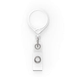 MINI-BAK Retractable Badge Holder with 36" Nylon Cord by KEY-BAK – Plastic, White, Model 0066-005