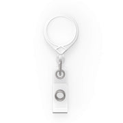 MINI-BAK Retractable Badge Holder with 36" Nylon Cord by KEY-BAK – Plastic, White, Model 0066-005