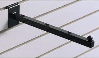 Slatwall Faceout Straight Arm 12" Black