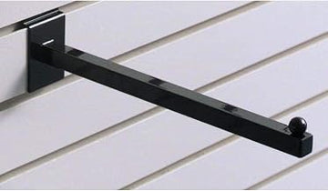 Slatwall Faceout Straight Arm 12" Black