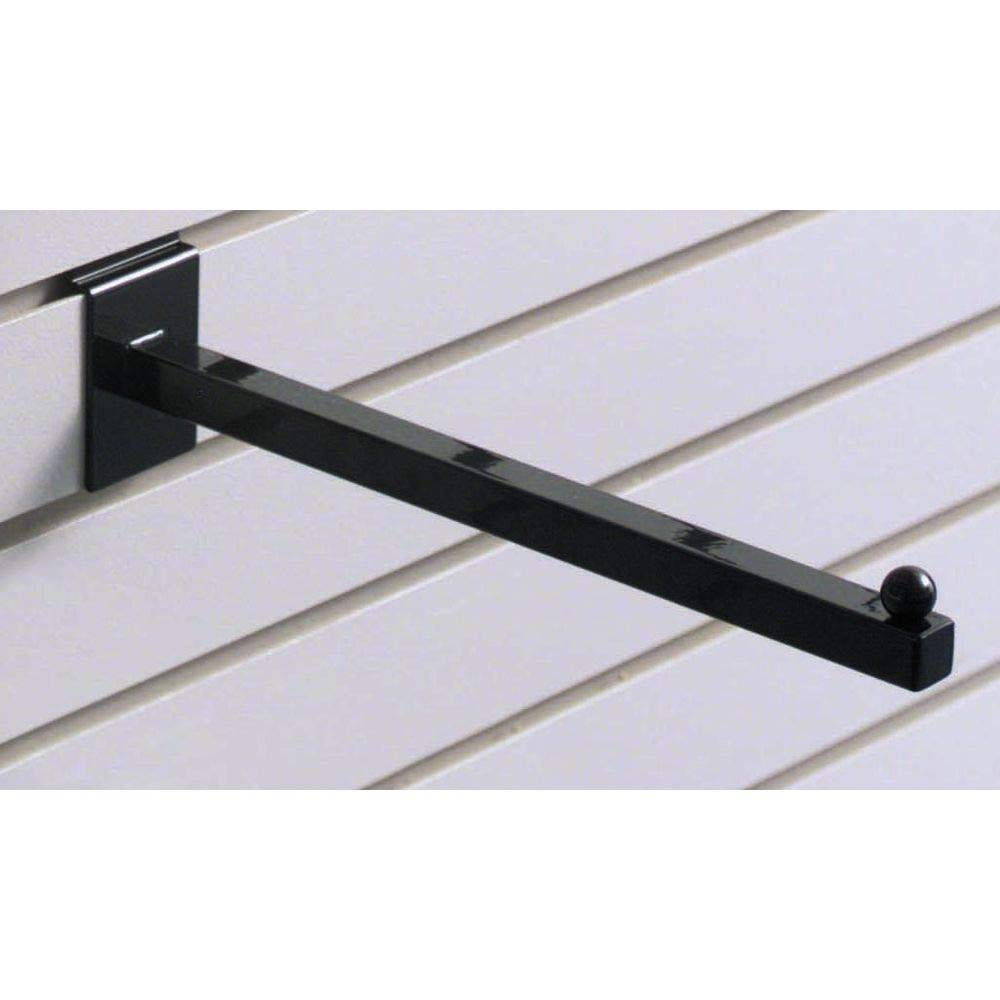 Slatwall Faceout Straight Arm 12" Black by Retail Resource – Model SSW12B