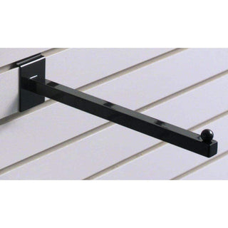 Slatwall Faceout Straight Arm 12" Black by Retail Resource – Model SSW12B