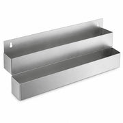 Stainless Steel Double Tier Speed Rail by Glownary – 14 Inches X 36 Inches X 74 Inches, Wire, Silver, Model 712b5530d