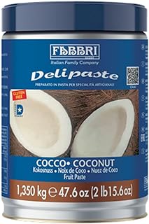 Fabbri Delipaste Coconut Flavoring Compound, 2.98 lb | For Gelato, Ice Cream, Soft Serve, Pastry and Confectionary, 1 Tin
