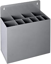 Durham 381-95 Gray Cold Rolled Steel Large Key Stock Rack, 12-1/4" Width x 12" Height x 6-1/4" Depth