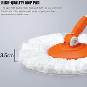 Spin Mop Bucket System with Detachable Splash Guard Spin Basket by HSDXBA – One Size, One Color